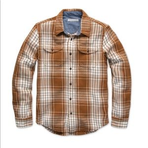 Outerknown Blanket Shirt Cedar Bigbury Plaid Flannel Size Large